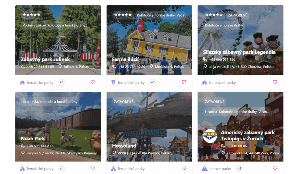 zabavny park polsko